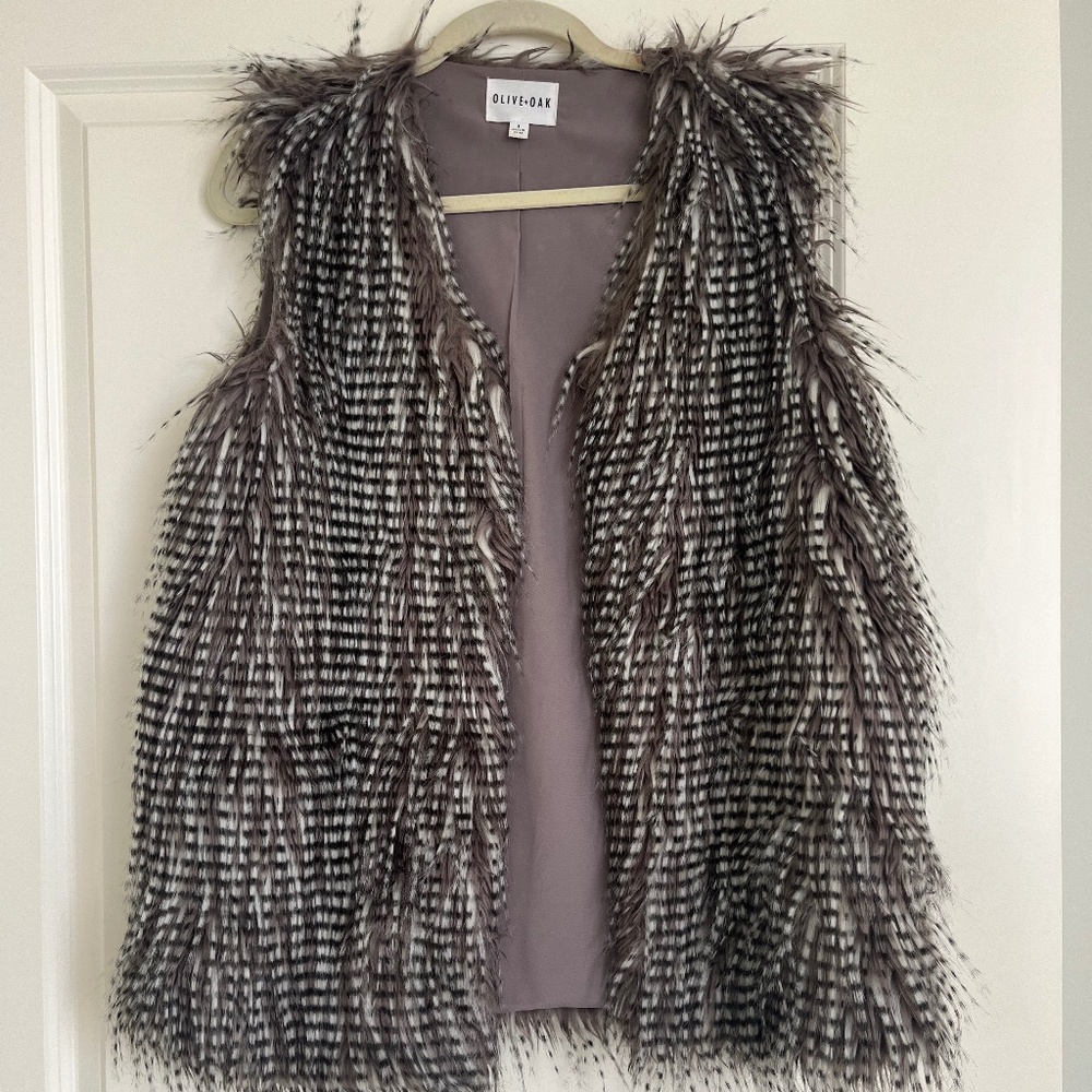 Olive and Oak Faux Fur Vest